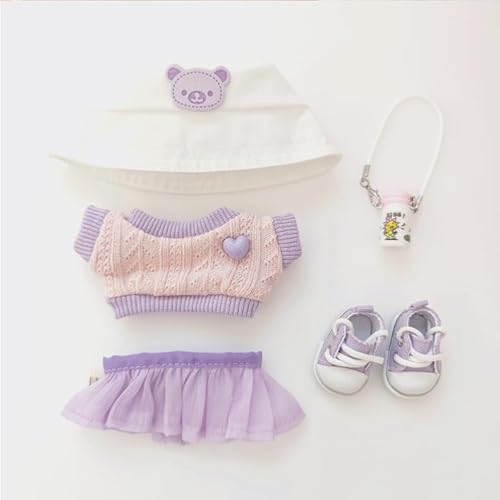 6 Stück Kleidung für 17cm Puppen von CMANLNYK