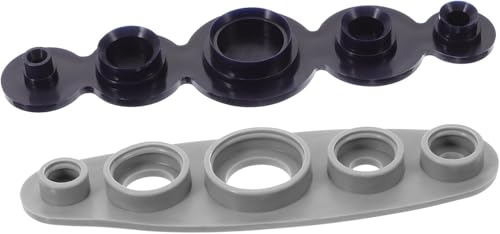 2 Messingabdeckungsknopf-Werkzeuge – Universelles 11–29 mm Befestigungs-Set für DIY-Nähen, blaue Metallknopfpresse für Stoff und Handwerk (2er-Pack) von CMBXAQ