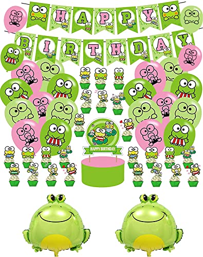 Deko Geburtstag Frosch Geburtstag Deko Frosch Luftballons Frosch Geburtstag Luftballons Frosch Party Deko Frosch Geburtstagsdeko Geburtstag Girlande Kuchendeckel Frosch Aluminiumfolienballons von CMDXBD