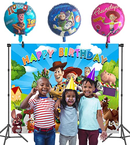 Geburtstag Deko Toy Story Geburtstag Party Set Toy Story Luftballons Toy Story Geburtstag Hintergründe Toy Story Geburtstag Fotografie Hintergrund Toy Story Aluminiumfolie Luftballons von CMDXBD