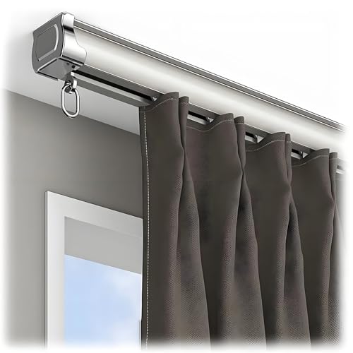 CMJYMX 1-läufige Vorhangschiene (Decken- Oder Wandmontage) Decken-Vorhangschienensystem Raumteiler Gardinenstange Gardinenschiene Privatsphäre In Offenen Räumen(8.2FT/250CM) von CMJYMX