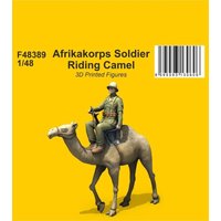 Afrikakorps Soldier Riding Camel - Print von CMK