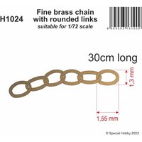 Fine brass chain with rounded links von CMK