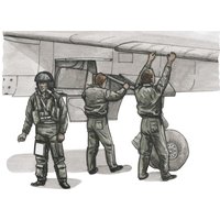 French pilot and two mechanics - Mirage F.1C von CMK