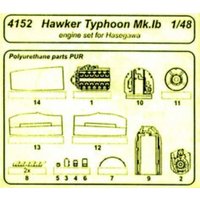Hawker Typhoon Mk.Ib - Motor Set [Hasegawa] von CMK