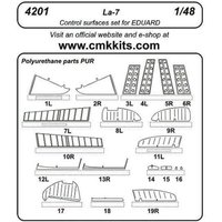 Lavochkin La-7 - Control Surfaces [Eduard] von CMK