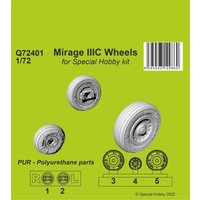Mirage IIIC Wheels [Special Hobby] von CMK
