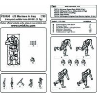 US Marines in Iraq transports Soldier (5 Figuren) von CMK