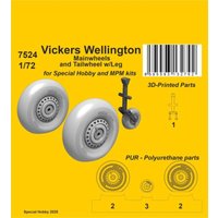 Vickers Wellington - Mainwheels and Tailwheel w/Leg [Special Hobby] von CMK