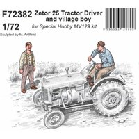 Zetor 25 Tractor Driver and village boy von CMK