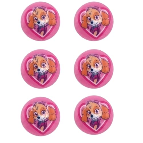 CMM COMERCIAL MERCERA – 6x Paw Patrol Skye Kinderknöpfe Rosa 15 mm zum Annähen | Knöpfe für Mädchen Kleidung, Basteln & Babysachen | Bunte Rundknöpfe für DIY & Strickjacken von CMM COMERCIAL MERCERA