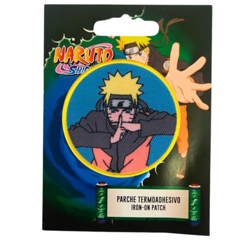 COMERCIAL MERCERA, Aufnäher Patches, Naruto, Aufnäher Ideal für Mützen, Jacken, T-Shirts oder Schultaschen, 100% Polyester (Gestickter, Naruto Uzumaki 3) von CMM COMERCIAL MERCERA
