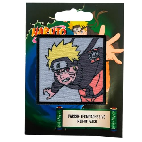 COMERCIAL MERCERA, Aufnäher Patches, Naruto, Aufnäher Ideal für Mützen, Jacken, T-Shirts oder Schultaschen, 100% Polyester (Gestickter, Naruto Uzumaki 4) von CMM COMERCIAL MERCERA
