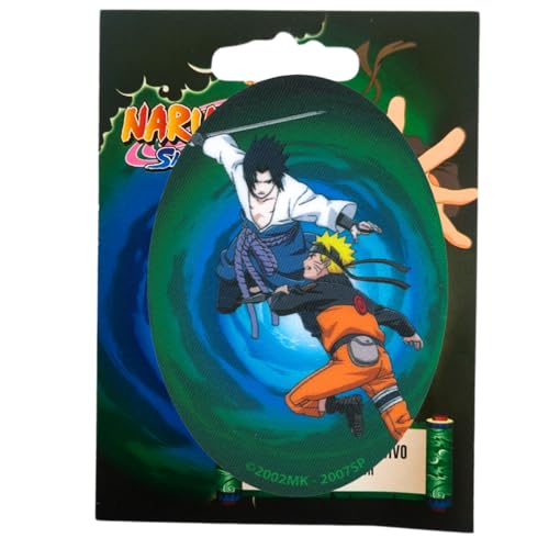 COMERCIAL MERCERA, Bügelflicken Kinder Knie, Aufnäher zum Aufbügeln für Kleidung, Jeans, Jacke, Reparatur Set für Jungen, Mädchen (Naruto 4) von CMM COMERCIAL MERCERA