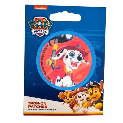 COMERCIAL MERCERA, Aufnäher Patches, Paw Patrol, Aufnäher Ideal für Mützen, Jacken, T-Shirts oder Schultaschen, Gedruckt, 100% Polyester (Marshall) von CMM COMERCIAL MERCERA