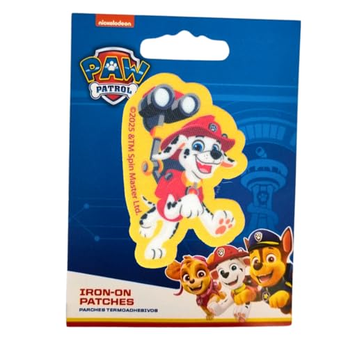COMERCIAL MERCERA, Aufnäher Patches, Paw Patrol, Aufnäher Ideal für Mützen, Jacken, T-Shirts oder Schultaschen, Gedruckt, 100% Polyester (Marshall 3) von CMM COMERCIAL MERCERA
