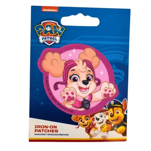 COMERCIAL MERCERA, Aufnäher Patches, Paw Patrol, Aufnäher Ideal für Mützen, Jacken, T-Shirts oder Schultaschen, Gedruckt, 100% Polyester (Skye) von CMM COMERCIAL MERCERA