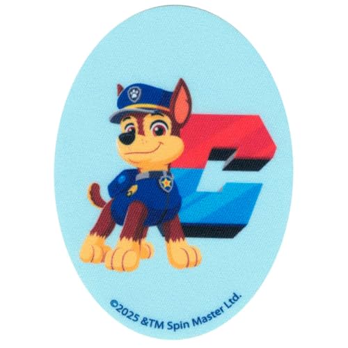 COMERCIAL MERCERA, Aufnäher Patches, Paw Patrol, Knieflicken, Ideal zum Reparieren von Hosen und Jacken, Gedruckt, 100% Polyester (Chase 3) von CMM COMERCIAL MERCERA