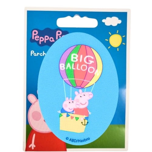 COMERCIAL MERCERA, Aufnäher Patches, Peppa Wutz, Knieflicken, Ideal zum Reparieren von Hosen und Jacken, Gedruckt, 100% Polyester (Peppa Wutz 2) von CMM COMERCIAL MERCERA