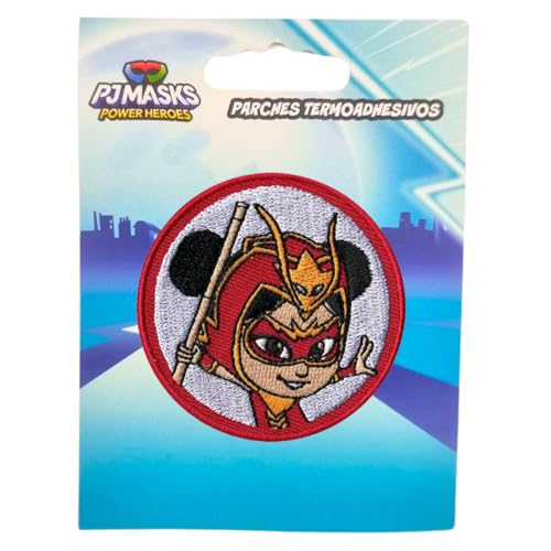 COMERCIAL MERCERA, Aufnäher Patches, Pj Mask, Pyjamahelden, Aufnäher Ideal für Mützen, Jacken, T-Shirts oder Schultaschen, 100% Polyester (Gestickter, An Yu) von CMM COMERCIAL MERCERA
