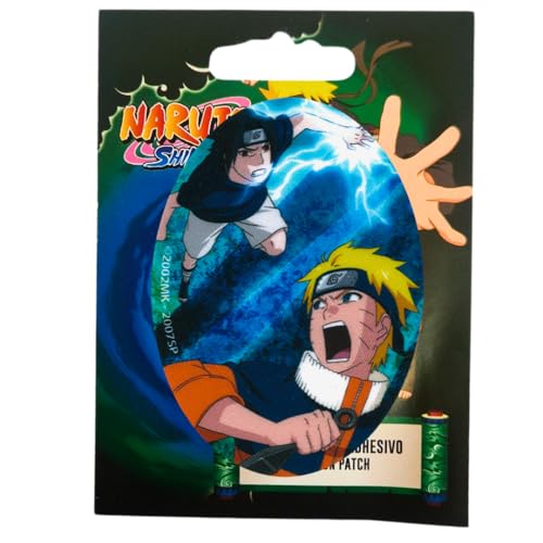 COMERCIAL MERCERA, Bügelflicken Kinder Knie, Aufnäher zum Aufbügeln für Kleidung, Jeans, Jacke, Reparatur Set für Jungen, Mädchen (Naruto) von CMM COMERCIAL MERCERA