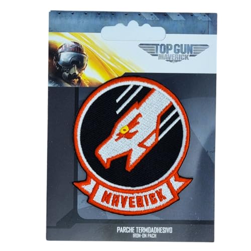 COMERCIAL MERCERA, Top Gun Aufnäher Patches, Originale, Aufnäher Ideal für Mützen, Jacken, T-Shirts oder Schultaschen, 100% Polyester (Maverick, Gestickter) COMERCIAL MERCERA, Top Gun Aufnäher Patches, Originale, Aufnäher Ideal für Mützen, Jacken, T-Shirts oder Schultaschen, 100% Polyester (Maverick, Gestickter) von CMM COMERCIAL MERCERA