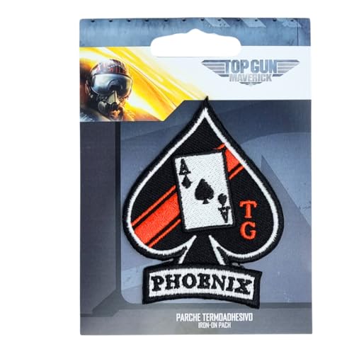 COMERCIAL MERCERA, Top Gun Aufnäher Patches, Phoneix, Originale, Aufnäher Ideal für Mützen, Jacken, T-Shirts oder Schultaschen, 100% Polyester COMERCIAL MERCERA, Top Gun Aufnäher Patches, Phoneix, Originale, Aufnäher Ideal für Mützen, Jacken, T-Shirts oder Schultaschen, 100% Polyester von CMM COMERCIAL MERCERA