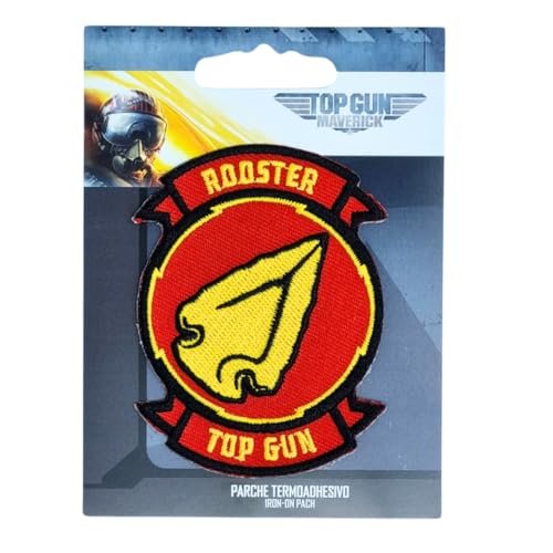 COMERCIAL MERCERA, Top Gun Aufnäher Patches, Originale, Aufnäher Ideal für Mützen, Jacken, T-Shirts oder Schultaschen, 100% Polyester (Rooster, Gestickter) COMERCIAL MERCERA, Top Gun Aufnäher Patches, Originale, Aufnäher Ideal für Mützen, Jacken, T-Shirts oder Schultaschen, 100% Polyester (Rooster, Gestickter) von CMM COMERCIAL MERCERA