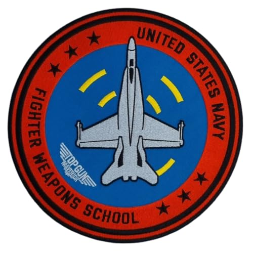 COMERCIAL MERCERA, Top Gun Aufnäher Patches, Top Gun Abzeichen XL, Originale, Aufnäher Ideal für Jacken, Aufnäher für Jacken, Personalisiere deine Top Gun Jacke, Großes Format, 100% Polyester COMERCIAL MERCERA, Top Gun Aufnäher Patches, Top Gun Abzeichen XL, Originale, Aufnäher Ideal für Jacken, Aufnäher für Jacken, Personalisiere deine Top Gun Jacke, Großes Format, 100% Polyester von CMM COMERCIAL MERCERA