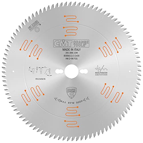 CMT Orange Tools 281.696.12M - Kreissägeblatt für Laminat und Spanholz Chrome HW 300x3.2/2.2x30 Z96 TCG 5pos CMT Orange Tools 281.696.12M - Kreissägeblatt für Laminat und Spanholz Chrome HW 300x3.2/2.2x30 Z96 TCG 5pos von CMT ORANGE TOOLS