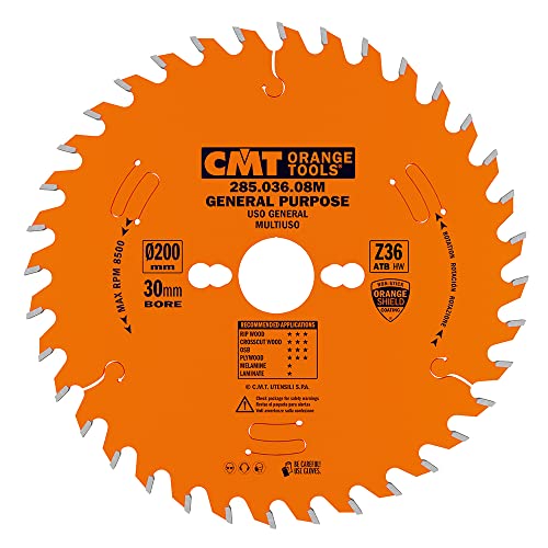 CMT Orange Tools 285.036.08M - Universal-Kreissägeblatt HW 200x3.2/2.2x30 Z36 10ATB CMT Orange Tools 285.036.08M - Universal-Kreissägeblatt HW 200x3.2/2.2x30 Z36 10ATB von CMT ORANGE TOOLS