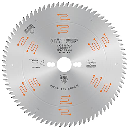 CMT Orange Tools 285.580.10M - Kreissägeblatt Chrome für Rahmen HW 250x3.0/2.5x30 Z80 ATB CMT Orange Tools 285.580.10M - Kreissägeblatt Chrome für Rahmen HW 250x3.0/2.5x30 Z80 ATB von CMT ORANGE TOOLS