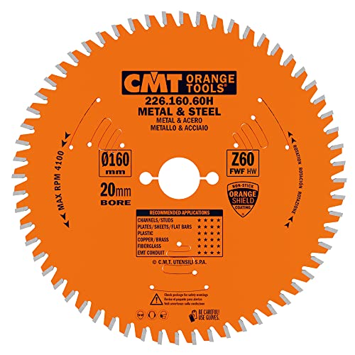 CMT ORANGE TOOLS 226.165.60H - KREISSÄGEBLAT FÜR METALLE HW 165X1.6/1.2X20 Z60 FWF von CMT