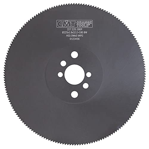 CMT ORANGE TOOLS 227.225.180P - KREISSÄGEBLÄTTER ZU SCHNEIDEN METALLEN UND STÄHLEN HSS VAPO 225X1.9X32 Z180 BW-T4 von CMT