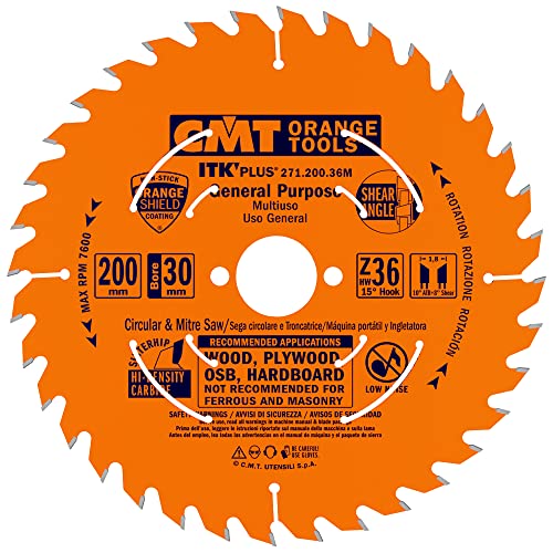 CMT ORANGE TOOLS 271.200.36M - KREISSÄGEBLATT (ULTRA ITK) 200X1.7X30 Z=36 von CMT ORANGE TOOLS