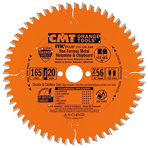 CMT ORANGE TOOLS 276.165.56H - KREISSÄGEBLÄTTER FÜR ALUMIN.HW 165x1.8/1.2x20+15.8 Z56 TCG NEG CMT ORANGE TOOLS 276.165.56H - KREISSÄGEBLÄTTER FÜR ALUMIN.HW 165x1.8/1.2x20+15.8 Z56 TCG NEG von CMT