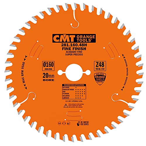 CMT ORANGE TOOLS 281.160.48H - KREISSÄGEBLATT HW 160X2.2/1.6X20+2 Z48 TCG 5POS CMT ORANGE TOOLS 281.160.48H - KREISSÄGEBLATT HW 160X2.2/1.6X20+2 Z48 TCG 5POS von CMT