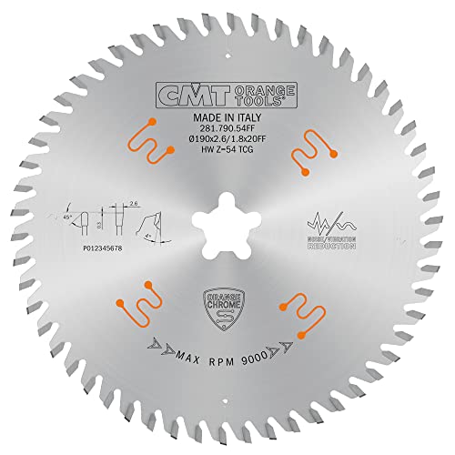 CMT ORANGE TOOLS 281.790.54FF - KREISSÄGEBLÄTTER CHROME HW 190X2.65/1.8X20FF Z54 TCG 4POS CMT ORANGE TOOLS 281.790.54FF - KREISSÄGEBLÄTTER CHROME HW 190X2.65/1.8X20FF Z54 TCG 4POS von CMT