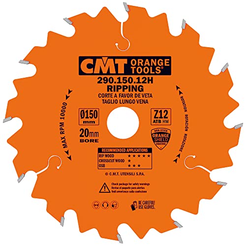 CMT ORANGE TOOLS 290.150.12H - HANDKREISSÄGEBLATT - LÄNGSSCHNITT 150X2.4X20 Z=12 10° WECHSELZAHN CMT ORANGE TOOLS 290.150.12H - HANDKREISSÄGEBLATT - LÄNGSSCHNITT 150X2.4X20 Z=12 10° WECHSELZAHN von CMT