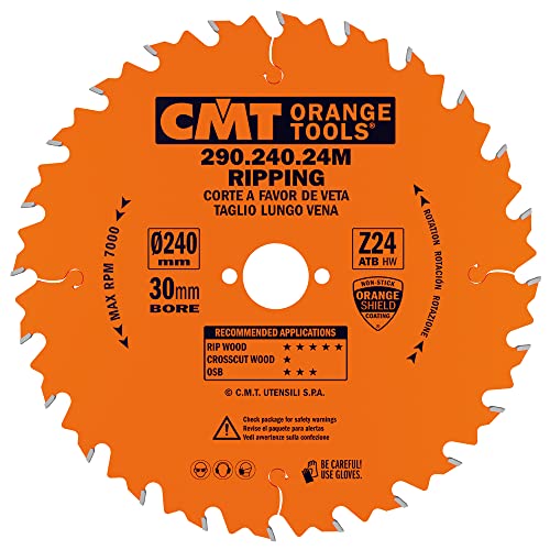 CMT ORANGE TOOLS 290.240.24M - HANDKREISSÄGEBLATT - LÄNGSSCHNITT 240X2.8X30 Z=24 10° WECHSELZAHN CMT ORANGE TOOLS 290.240.24M - HANDKREISSÄGEBLATT - LÄNGSSCHNITT 240X2.8X30 Z=24 10° WECHSELZAHN von CMT