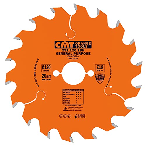 CMT ORANGE TOOLS 291.120.18H - KREISSÄGEBLATT HM 120X1.8X20 Z18 15° ATB CMT ORANGE TOOLS 291.120.18H - KREISSÄGEBLATT HM 120X1.8X20 Z18 15° ATB von CMT