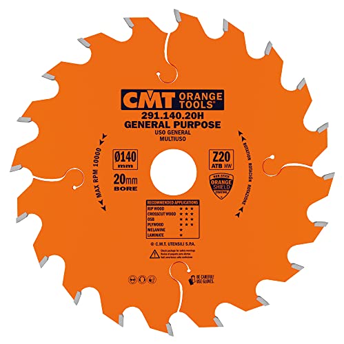 CMT ORANGE TOOLS 291.140.20H - UNIVERSELL-HANDKREISSÄGEBLATT 140X2.4X20 Z=20 15°ATB CMT ORANGE TOOLS 291.140.20H - UNIVERSELL-HANDKREISSÄGEBLATT 140X2.4X20 Z=20 15°ATB von CMT