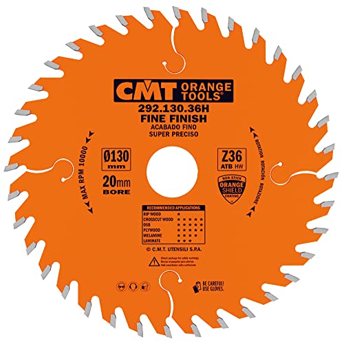 CMT ORANGE TOOLS 292.130.36H - QUERSCHNITTSÄGE FÜR HANDMASCHINEN 130X2.4X20 Z=36 WECHSELZAHN von CMT ORANGE TOOLS