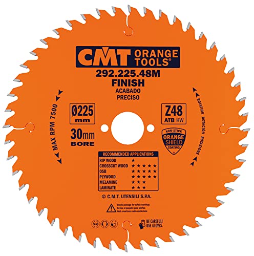 CMT ORANGE TOOLS 292.225.48M - QUERSCHNITTSÄGE FÜR HANDMASCHINEN 225X2.8X30 Z=48 15° WECHSELZAHN CMT ORANGE TOOLS 292.225.48M - QUERSCHNITTSÄGE FÜR HANDMASCHINEN 225X2.8X30 Z=48 15° WECHSELZAHN von CMT
