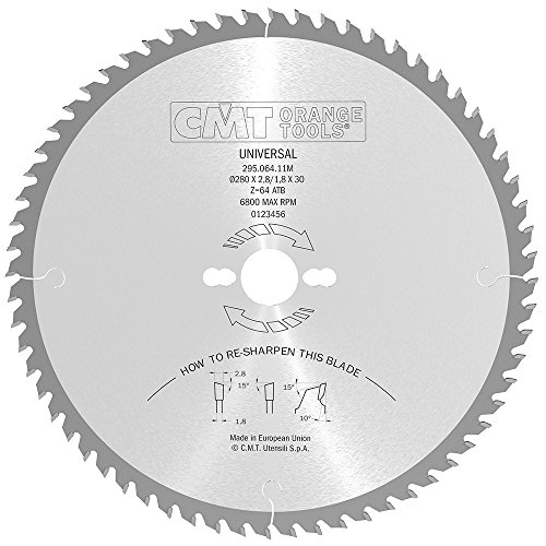 CMT ORANGE TOOLS 295.064.11M - QUERSCHNITTSÄGE 280X2.8X30 Z=64 15° WECHSELZAHN CMT ORANGE TOOLS 295.064.11M - QUERSCHNITTSÄGE 280X2.8X30 Z=64 15° WECHSELZAHN von CMT