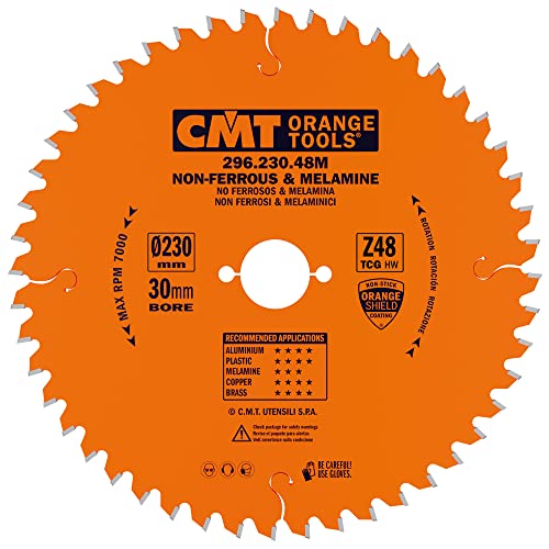 CMT ORANGE TOOLS 296.230.48M - KREISSÄGEBLATT FÜR EISENFREIE LAMINATE/PLASTIK 230X2.8X30 Z=48-6° TRAPEZ. von CMT ORANGE TOOLS