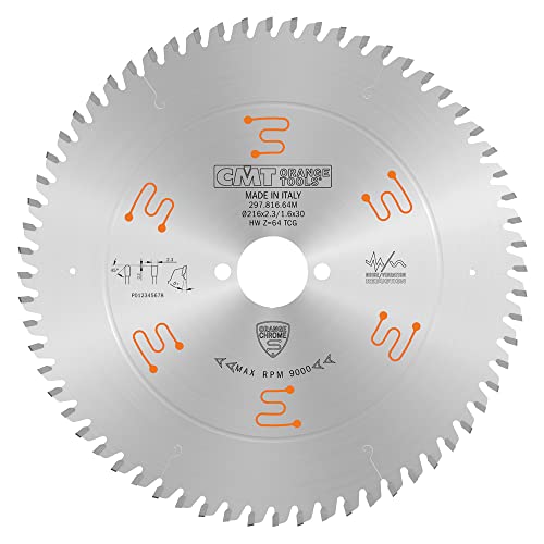 CMT ORANGE TOOLS 297.816.64M - KREISSÄGEBLÄTTER NO FERR-PLAST HW 216X2.3/1.6X30 Z64 TCG von CMT