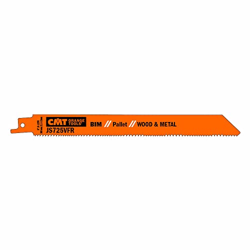 CMT ORANGE TOOLS JS725VFR-5-5 BIMETALLISCHE SÄBELSÄGEBLÄTTER FÜR HOLZ/METALLE 200X2,1-3,2X8-12TPI von CMT
