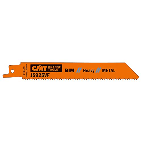 CMT ORANGE TOOLS JS925VF-5-5 BIMETALLISCHE SÄBELSÄGEBLÄTTER FÜR METALLE 150X1,8-2,6X10-14TPI CMT ORANGE TOOLS JS925VF-5-5 BIMETALLISCHE SÄBELSÄGEBLÄTTER FÜR METALLE 150X1,8-2,6X10-14TPI von CMT