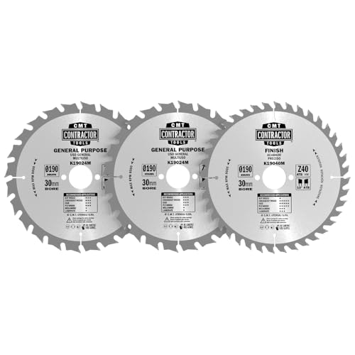 CMT ORANGE TOOLS K190M-X03-3-ER PACK KREISSÄGEBLÄTT 190X2.2/1.4X30 Z24+24+40 ATB von CMT ORANGE TOOLS